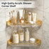 2 Pack 2 Pack Shower Corner Caddy with Hooks , Luxury Organizer with Upgraded Adhesive System for Bathroom,Kitchen