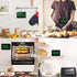Rechargeable Digital Kitchen Timer for Cooking, Magnetic Timer with 5” LED Display, Adjustable Brightness and Volume,