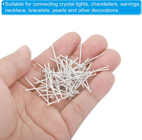 300 Pack 3mm 30mm PATIKIL Chandelier Connector Clip Pins, OD x L Chandelier Replacement Prism Aluminium Pins