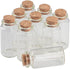30x60x17mm Glass Bottles with Cork for Wedding Holiday Decoration, 12pcs (25ml)