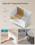 2 Closet, ULGS312W01S SONGMICS Dresser for Bedroom, Chest of Drawers, Nightstand, Steel, MDF, Non-Woven Fabric Drawers