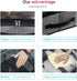 Onlyeasy Sturdy Under Bed Shoe Storage Organizer, Set of 2 for 12 to 24 Pairs with Clear Window