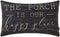 TRENDIN Farmhouse Porch Oblong Pillow Cover, 20x12 inch Vintage Black Throw Pillow Cover for Couch Sofa PL565TR
