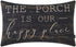 TRENDIN Farmhouse Porch Oblong Pillow Cover, 20x12 inch Vintage Black Throw Pillow Cover for Couch Sofa PL565TR