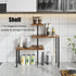Corner Shelf Countertop Organizer, 3 Tier Adjustable Kitchen Corner Shelves for Bathroom and Coffee Area (Black)