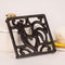 Vintage Square Cast Iron Trivet, Heat Resistant Metal Mat for Kitchen Countertop Hot Dishes