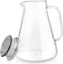 2-in-1 (56 Oz) Teabloom One-Touch Tea Maker, Teapot and Kettle with Stainless Steel Filter Lid for Loose Tea Stain-free