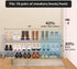 2 Closet 18-Pairs, MISSLO Tier Long Shoe Rack for Shoe Organizer Holds Wide Low Stackable Shoe Storage Shelf