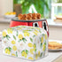 Lemon Flower Toaster Dust Cover, Dustproof Bread Maker Machine Cover, 2 Slice Toaster Appliance Cloth, Yellow