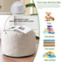 26 18 HIGOGOGO Round Stuffed Pouf Ottoman, Corduroy Poufs with Foam Chunk Filling, Corduroy Pouf Foot Stool Storage