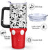 Cartoon Mouse Tumbler 40 Oz - Stainless Steel Insulated Travel Coffee Mug with Lid and Straw, Birthday Gift