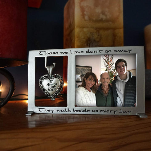 Those We Love Memorial Photo Frame with Vial for Ashes, Funeral Gift for Loss of Loved One, 2.5-inch by 2.25-inch
