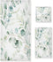 YOCIBIUT 3 Piece Sage Green Eucalyptus Bath Towels Set,Microfiber Absorbent Vintage Watercolor Leaves
