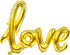 Large Gold Foil LOVE Balloons Banner, 42 Inch Mylar Foil Letters for Wedding, Bridal Shower, Anniversary Decorations