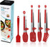 Maywe Tanso 5-Pack Silicone Tongs for Cooking, 4PCS 13-Inch Nonstick Stainless Steel Tongs with Brush