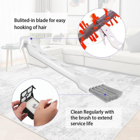 Crosswave Replacement Parts, 1 Multi Surface + 1 Pet + 1 Floor Brush + 2 Filters