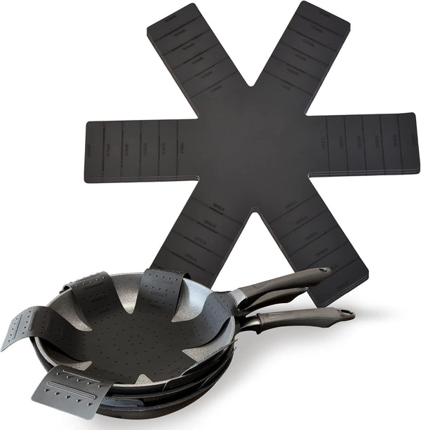 Pot and Pan Protectors for Stacking, 3 Pack Cookware Separators, Anti-Slip Foldable