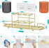 2 Toothbrush Holders with Cup - Wall Mount Electric Toothbrush Holder Gold Stainless Steel Electric Razor Holder