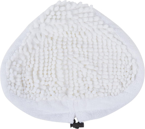 Pack 2, Dirt Devil Shaggy Steam Mop Replacement Pads, of White, For Sealed Hard Floors like Laminate, Tile, Hardwoods
