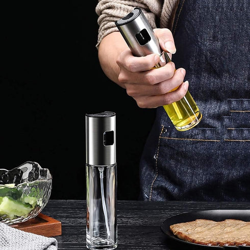 Oil Sprayer for Cooking, Olive Oil Mister for Air Fryer, Portable Mini Kitchen Gadget for Baking, Salad, Grilling