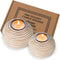Tuva Orb Candle Holders (Gift Boxed Set of 2), Table Centerpieces for