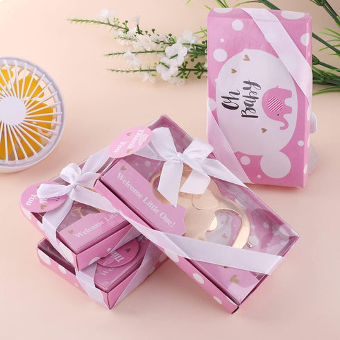 16PCS 16) Baby Shower Party Favor for Guests Crown Elephant Bottle Opener Baby Shower Return Gifts Baby Baptism