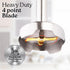 Zulay 3-in-1 Immersion Blender, 800 Watt Handheld Blender with 12 Speeds, Whisk, Frother & Stick Blender for Smoothies