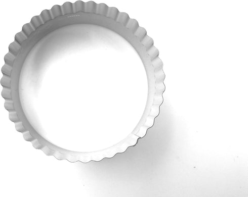 11 Piece Graduated Sizes Fluted Edge Round Pastry/Cookie Cutter Set - Heavy Duty Stainless Steel with Tin Storage Box