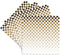 3dRose CST_192833_3 Gold Ombre Dots Ceramic Tile Coasters, Set of 4