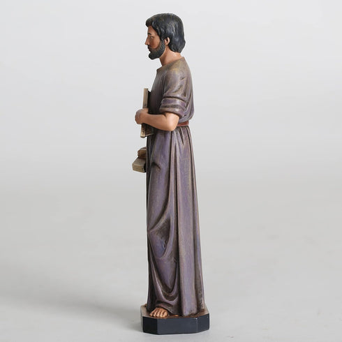 BC Catholic St. Joseph Statue The Worker, Hand Painted 6inches H Religious Gifts for Labour Days Home Decor