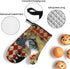Rooster Print Oven Mitts and Pot Holders Set, 5 Pcs Heat Resistant Kitchen Mitten Gloves and Non-Slip Potholders