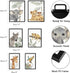 Set 6, HLJ ART Safari Animal Nursery Wall Art: Woodland Nursery Wall Decor of Baby Animals Pictures Jungle Wall Posters