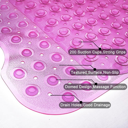 39 16 Inch Bathtub Mats for Shower Tub Non-Slip Bath Mat x Extra Long Shower Mat, Bath Tub Mat for Bathroom