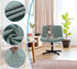 Armless/Office/Desk/Mid Fuloon Criss Cross Chair Cover, Waterproof, Stretchable, Solid Jacquard, Suited for Back Wide