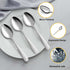 BEWOS 24 Pieces Silverware Set, 6.2 Inches Stainless Steel Tea Spoons, Mirror Polished, Dishwasher Safe for Home,