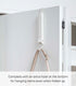 Smart Over The Door Coat Hook Organizer, 2-Hook Collapsible Rack for Entryway or Bedroom Closet - Steel