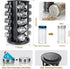 Countertop 20-Jars 135 Set, Countertop, Tianifa Black Revolving Spice Rack, Empty Rotating Spice Rack Organizer, Round