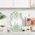 DISNIMO Coffee Maker Dust Cover, Green Leaves Design, Dustproof Kitchen Appliance Cover with Top Handle