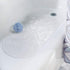 iDesign Circlz PVC Non-Slip Bath Mat, Suction for Shower, Bathtub, 27.2" x 15.4" x .3" - Clear