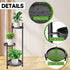 3-Tier Metal Plant Stand for Indoor & Outdoor, Heavy Duty Corner Flower Shelf Display Rack for Living Room Balcony