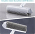 55", 180 MOPALL Floor Scrub Brush with Long Handle Dual-Sided Stiff Bristle Grout Brush with Rotatable V-Shape Head
