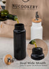 14 oz Nucookery Ceramic Olive Oil Dispenser Bottle for Kitchen, Opaque Vinegar Dispenser Bottle, Large Capacity Cooking