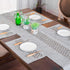 ARTABLE Farmhouse Rectangle Table Runner, Gray, 16 x 120 Inch, Well-Trimmed Edge for Indoor and Outdoor Dining