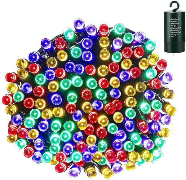 Lyhope Battery Christmas Lights Indoor Outdoor, 72ft 200 LED Battery Operated String