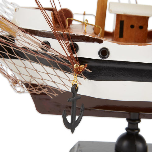 Gifts & Decor Zingz & Thingz Ahoy Collection Wooden Passat Ship Model, 13x2.75x12