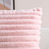 Super Soft Throw Pillow Cover, 20x20 Double Side Faux Fur Cushion Cover, Pink, 1 Piece