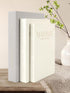 3 Pack Decorative Book Set, Faux Linen Storage Boxes - Aesthetic Fake