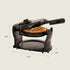BELLA Classic Belgian Waffle Maker - Rotating with Nonstick Plates, Adjustable Browning Control, Black