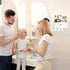 iHave 3 Cups Toothbrush Holders for Bathrooms, Wall Mounted Organizer with Large Capacity Drawer and Tray