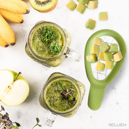 Avocado Slicer Tool - 3.2 x 6.3 Inches with Ergonomic Handle, Food-Grade Plastic and Stainless Steel